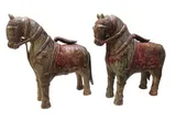 Pair horse sc...