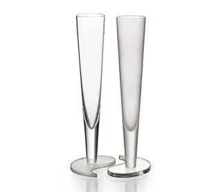 Pair of champagne flutes - Par de flutes "Simbios"