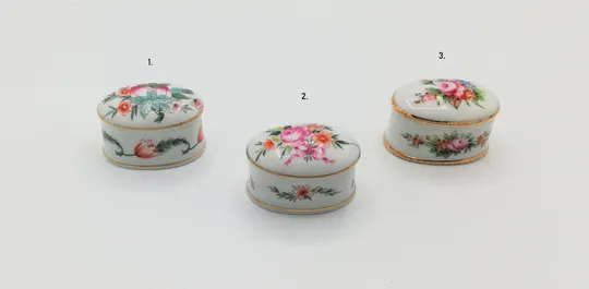 Hand painted Vista Alegre trinket box - Caixa regaleira pintada à mão Vista Alegre
