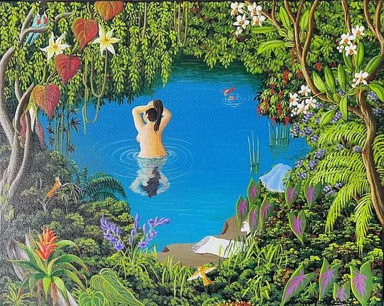 Banho no paraíso